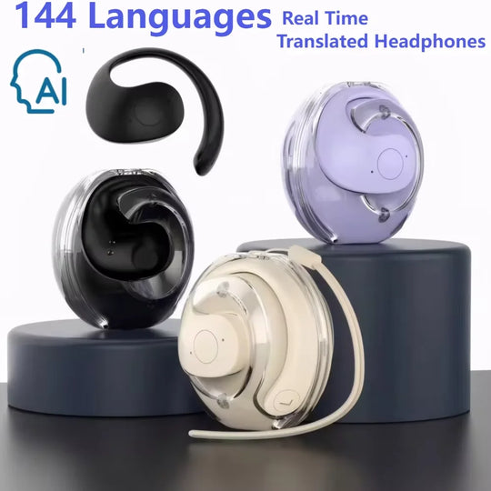 AI Translator Earbuds - Real-Time Translation Wireless Bluetooth Waterproof