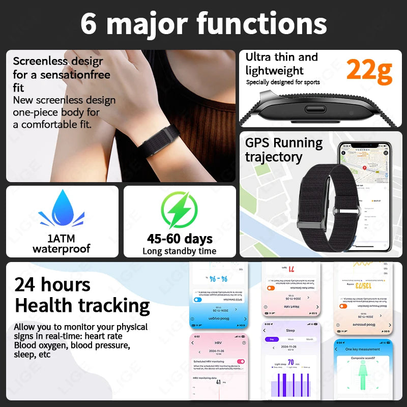 Smart Ring - Sleep & Activity Tracking with Heart Rate Monitor