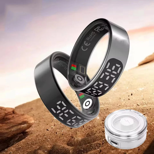 Smart Ring - 5ATM Waterproof with Heart Rate, Sleep & Health Monitoring