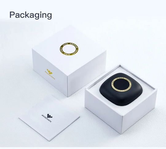 Smart Ring Fitness Tracker - Heart Rate Sleep Monitor with Charging Case