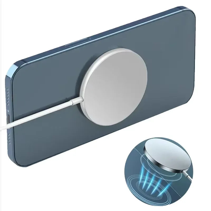 Magnetic iPhone Wireless Charger Pad USB  for 15 14 13 12 Pro Max Mini Fast Wireless Charging