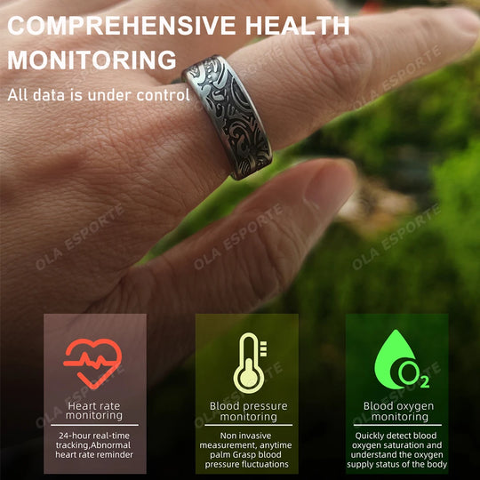 Smart Ring - Heart Rate Sleep Monitor IP68 Waterproof
