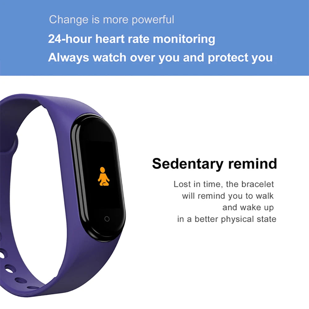 Smart Watch Wristband - Waterproof Blood Pressure Heart Rate Monitor