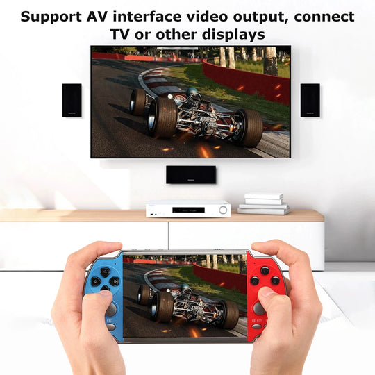 Handheld Retro Game Console - 10,000 Games, 4.3" Screen, Kids Arcade Player