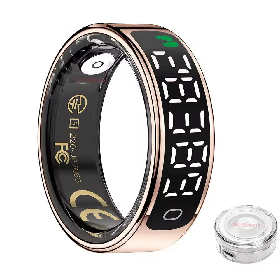 Smart Ring - 5ATM Waterproof with Heart Rate, Sleep & Health Monitoring