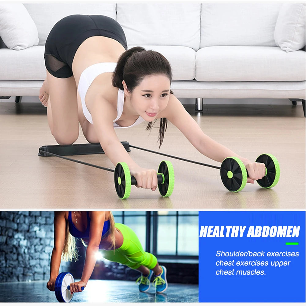 Ab Roller for Abs Workout Multifunctional Thicker No Noise Ab Roller Wheel Exercise Equipment Easy to Use Ab Roller Body Shaping