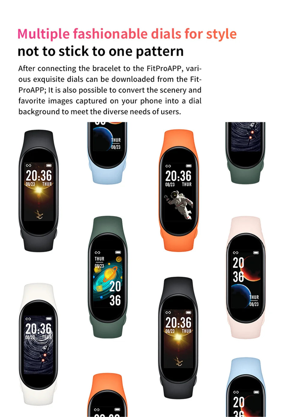 M8 Smart Watch - Fitness Tracker with Heart Rate Monitor for Android & iOS