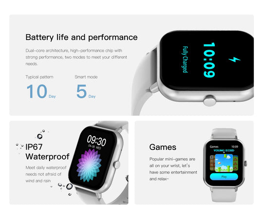 Smartwatch with Fitness Tracking & Notifications - Multi-Sport GPS Watch for iOS & Android