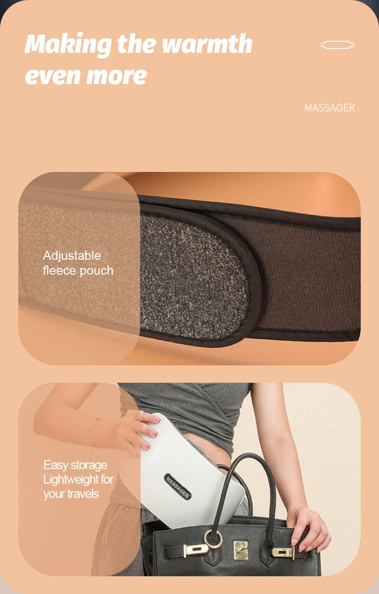 Electric Moxibustion Heating Belt Massager Neck Waist Leg Massage Improve Indigestion