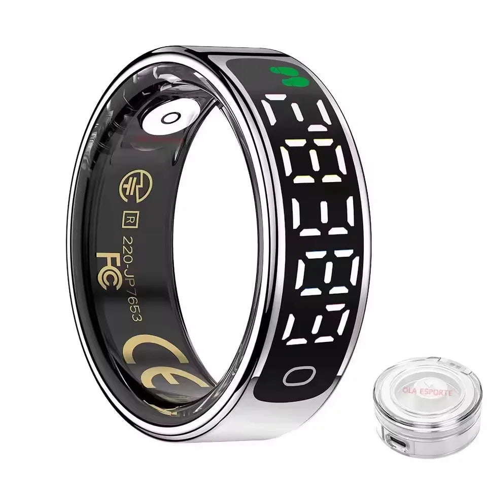 Smart Ring - 5ATM Waterproof with Heart Rate, Sleep & Health Monitoring
