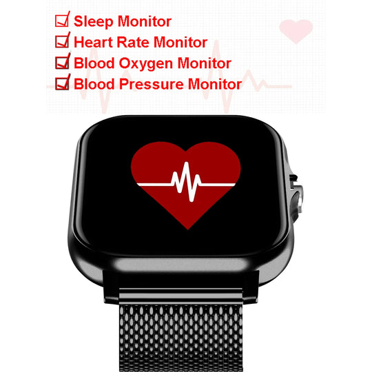 Smart Watch - AMOLED Bluetooth Call GPS NFC Waterproof Fitness Tracker
