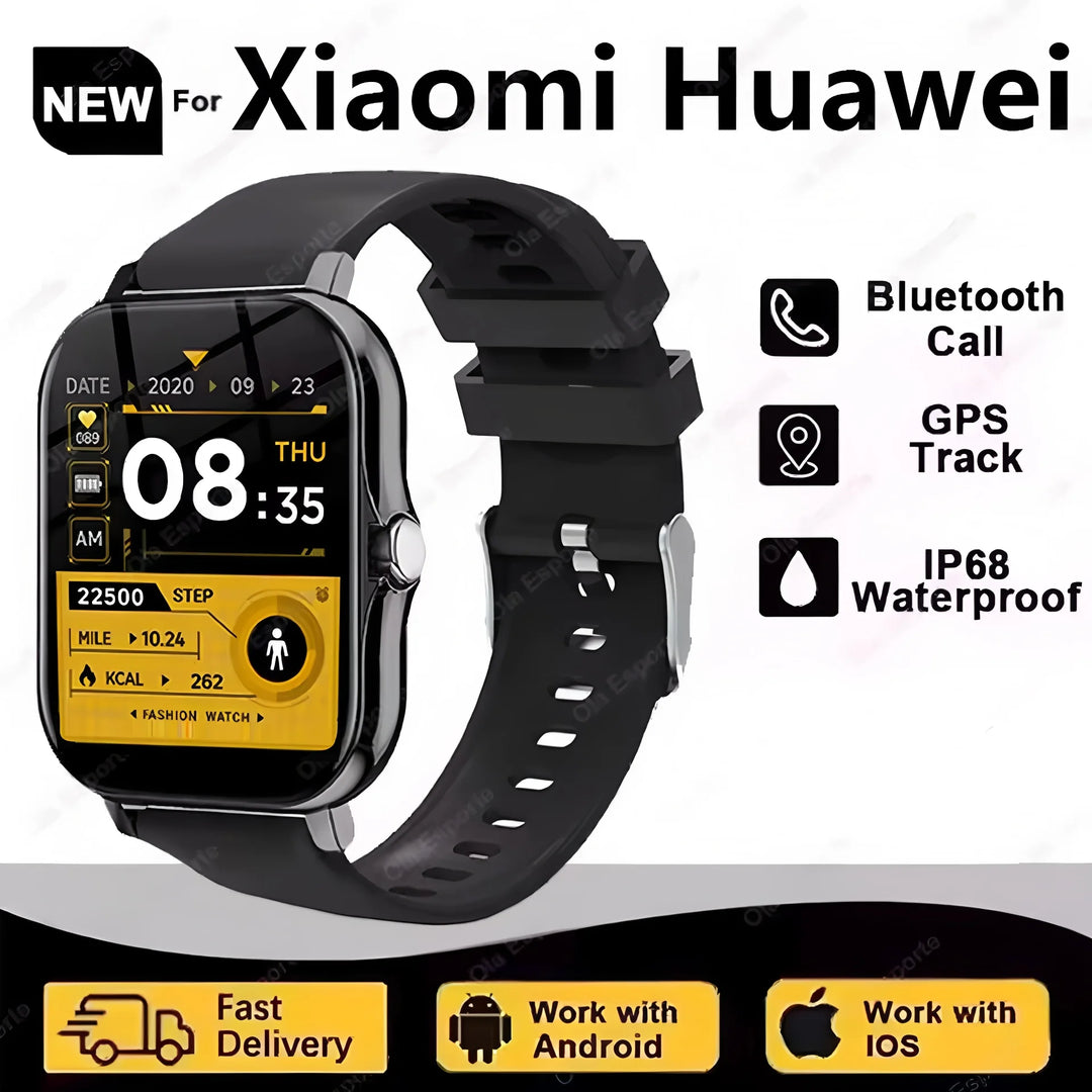 Smart Watch - AMOLED Bluetooth Call GPS NFC Waterproof Fitness Tracker