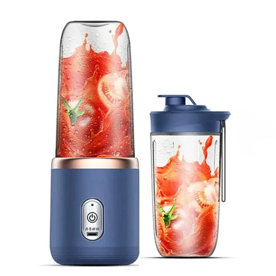 Portable Juicer Cup - 6-Blade Blender Bottle for Smoothies & Fresh Juice