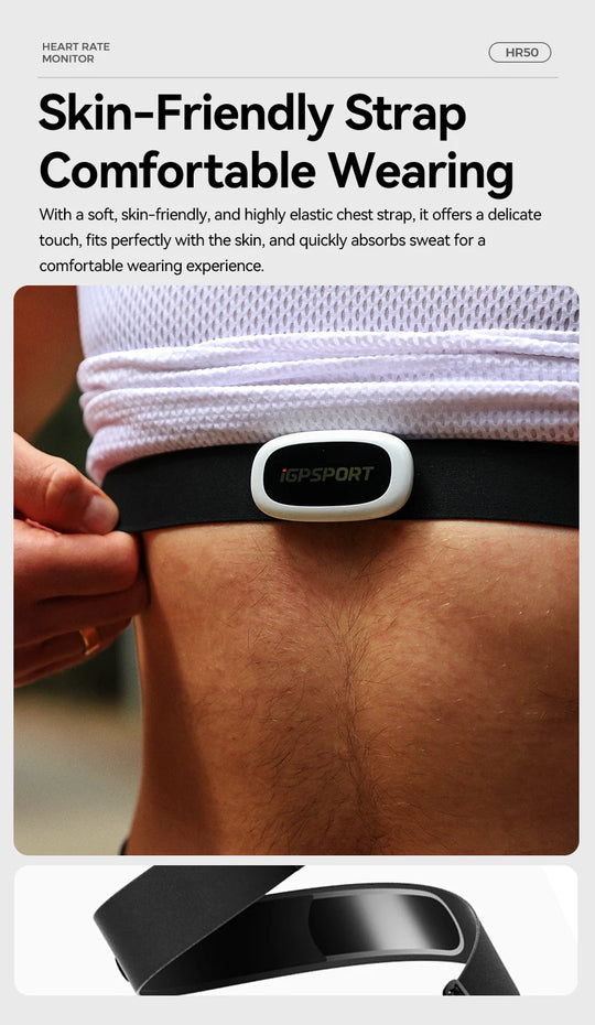 Heart Rate Monitor Sensor - Waterproof Bike Computer Fitness Tracker