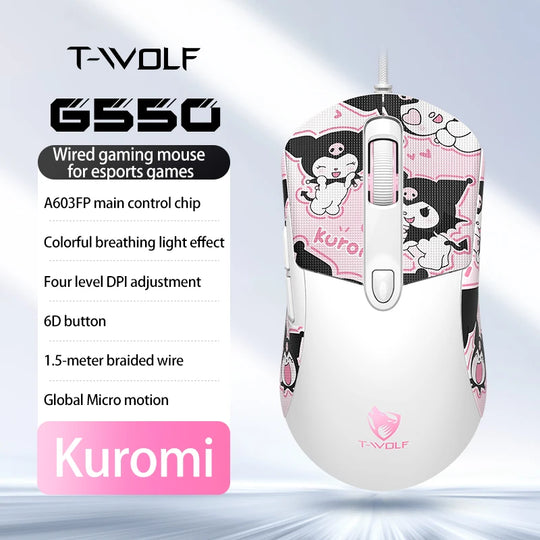 Wired Gaming Mouse - 6-Key High Precision Optical Mouse for PC & Laptop