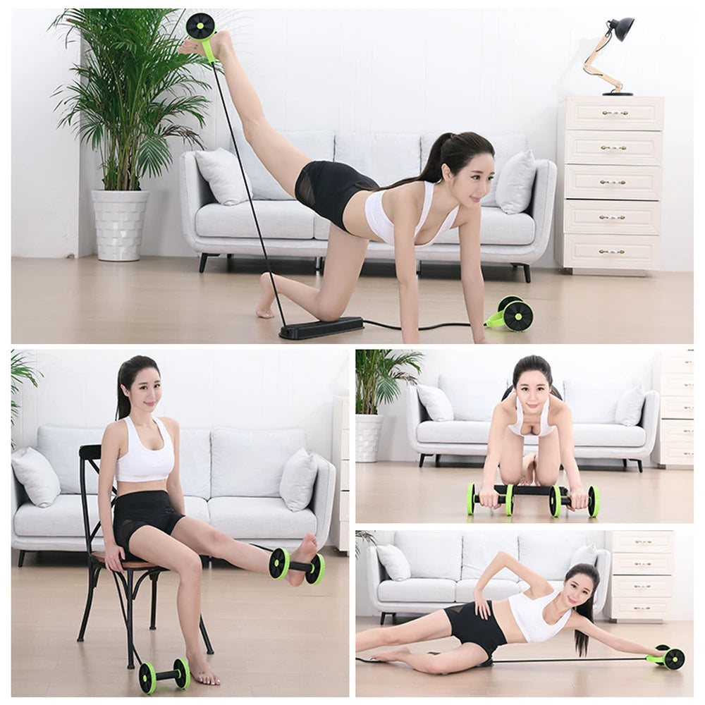 Ab Roller for Abs Workout Multifunctional Thicker No Noise Ab Roller Wheel Exercise Equipment Easy to Use Ab Roller Body Shaping