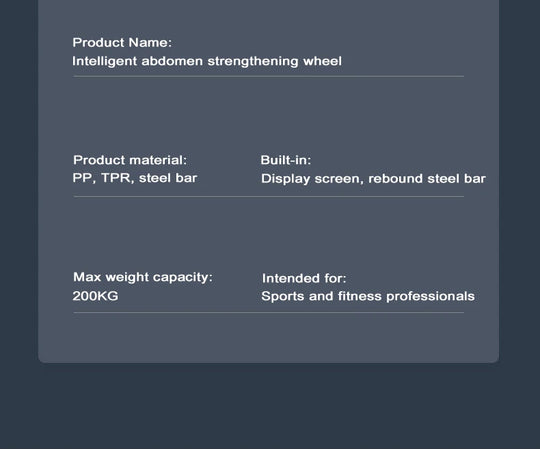 Intelligent Automatic Rebound Ab Roller, Abdominal Wheel for camping, Silent Fitness, Abdominal Strengthening Wheel