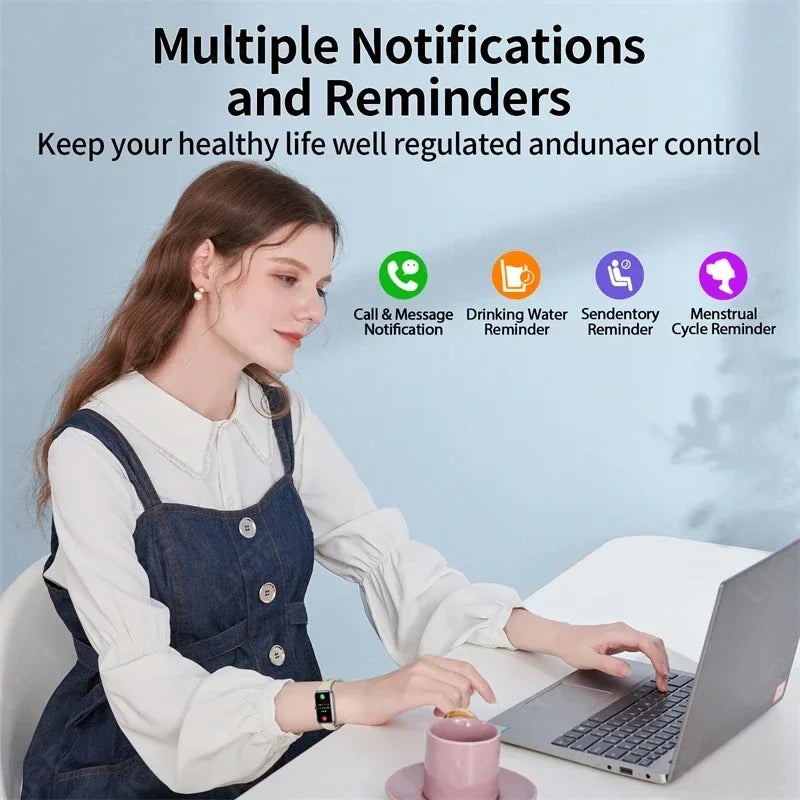 Fitness Tracker with Heart Rate & Sleep Monitor - Waterproof Smart Watch for Women & Men