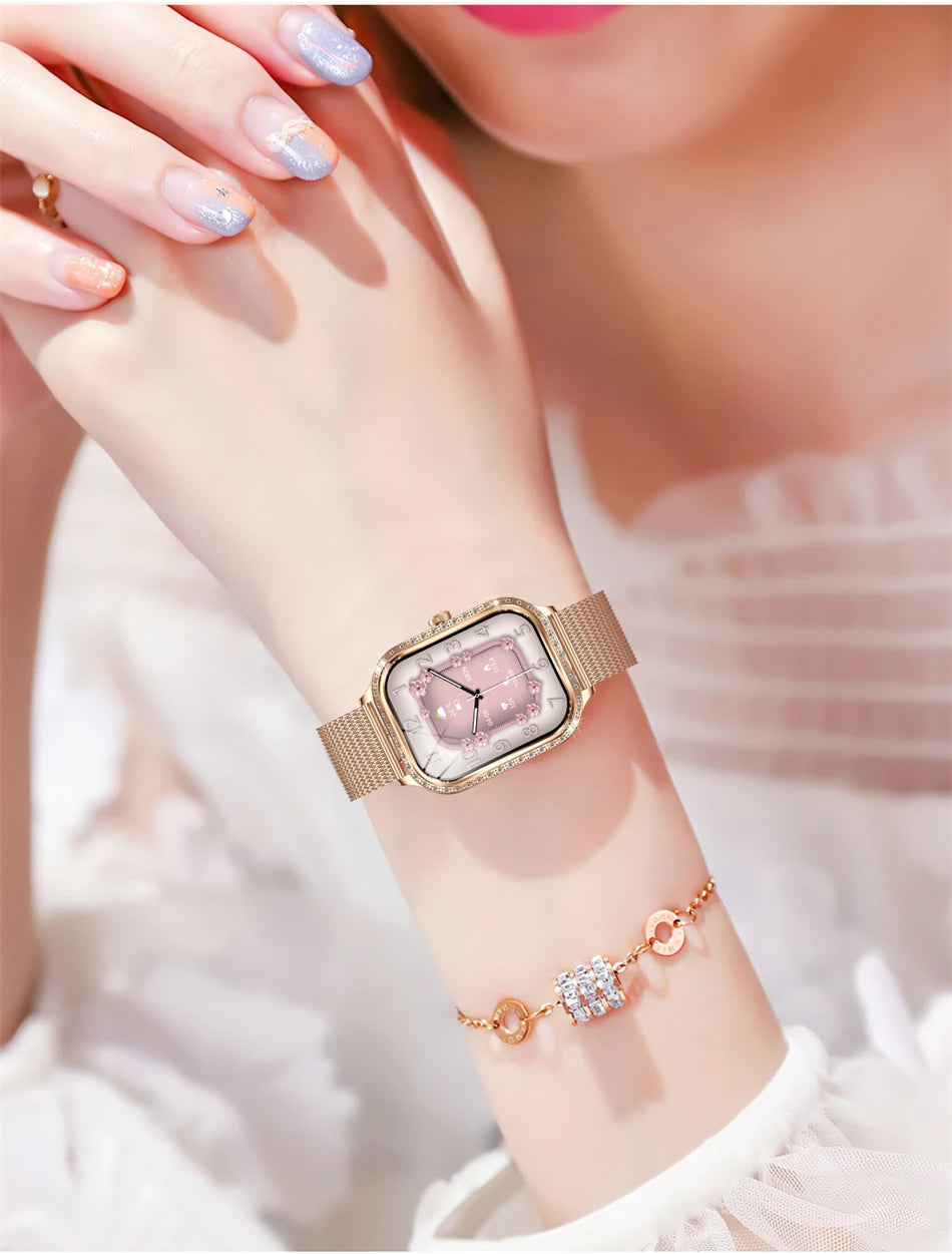 Luxury Smart Watch for Women - 1.75" HD Bluetooth Call Heart Rate Fitness Tracker