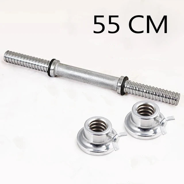 30/34/40/45/50cm Lenght For Home Gym Fitness Dumbbell Bars With Clamps 25mm Standard Threaded Dumbbell Handles F2105