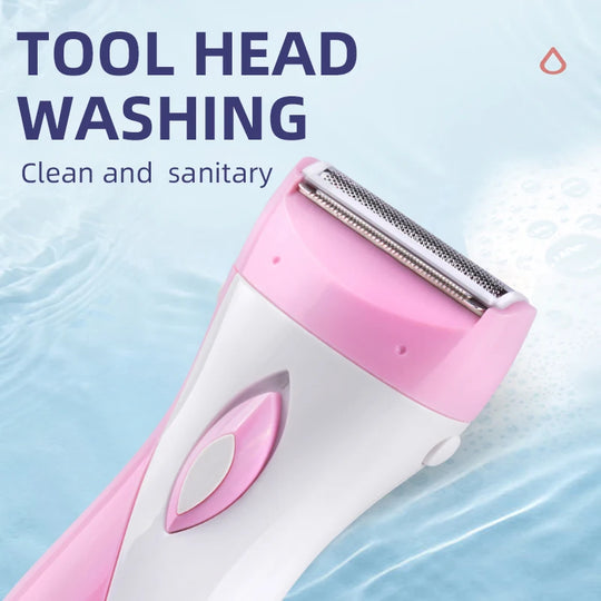 Rechargeable Lady Shaver & Epilator - Full Body Hair Removal, 30 Tweezers, Active Massage