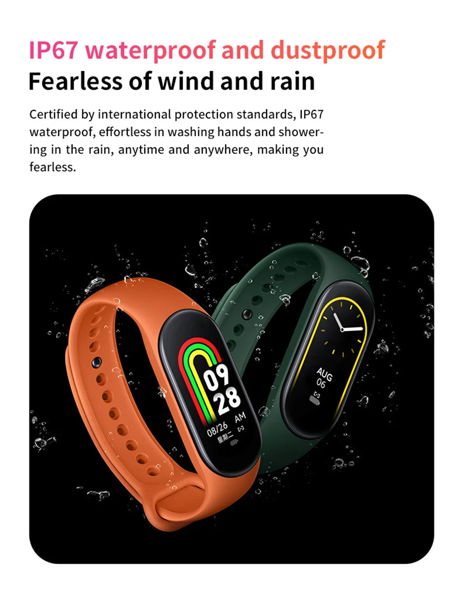M8 Smart Watch - Fitness Tracker with Heart Rate Monitor for Android & iOS