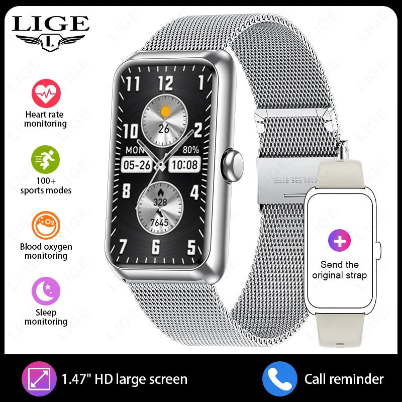 Fitness Tracker with Heart Rate & Sleep Monitor - Waterproof Smart Watch for Women & Men