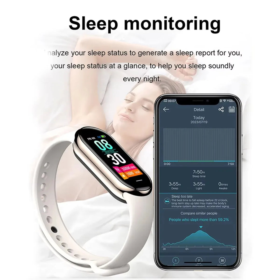 M8 Smart Watch - Fitness Tracker with Heart Rate Monitor for Android & iOS