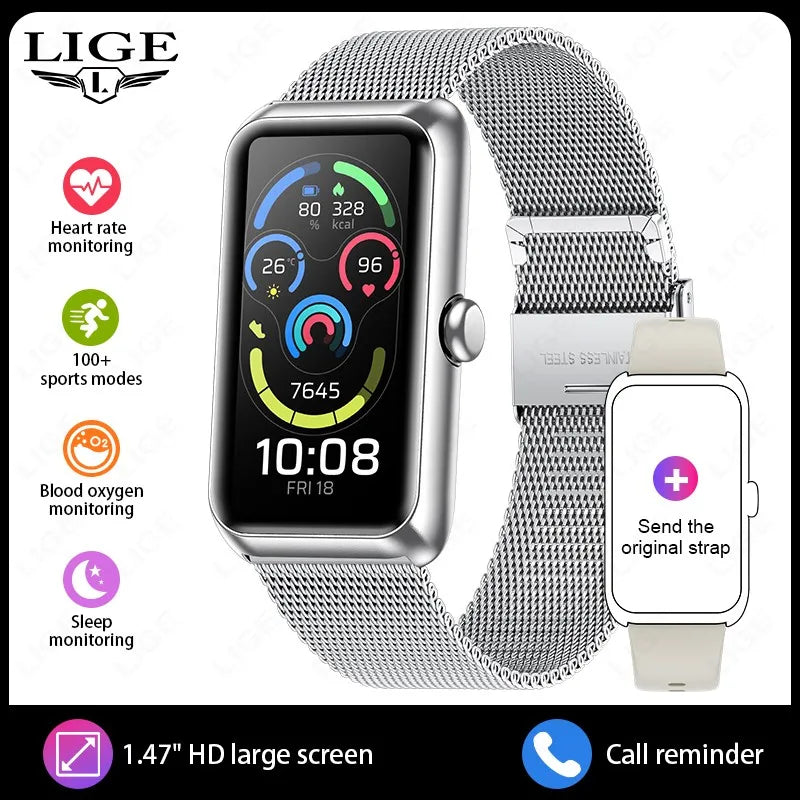 Fitness Tracker with Heart Rate & Sleep Monitor - Waterproof Smart Watch for Women & Men