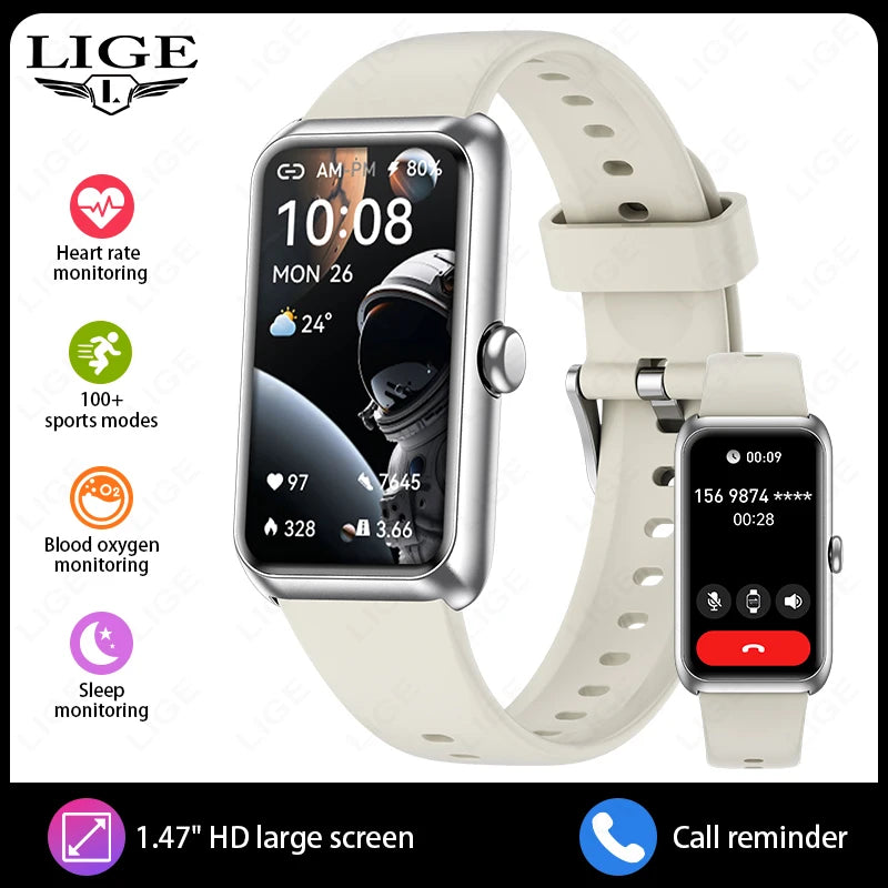 Fitness Tracker with Heart Rate & Sleep Monitor - Waterproof Smart Watch for Women & Men