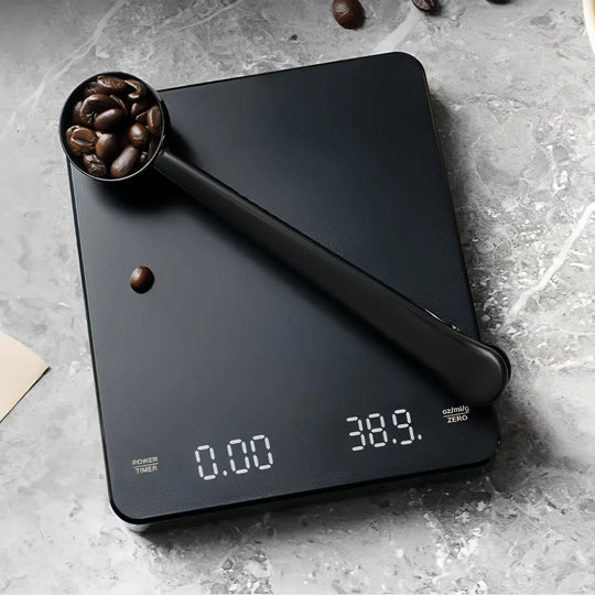 Electronic Coffee Scale with Waterproof Pad LED Display