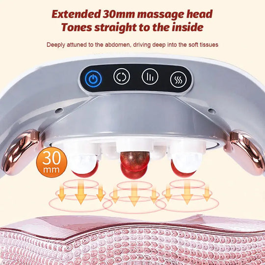 Electric Moxibustion Heating Belt Massager Neck Waist Leg Massage Improve Indigestion