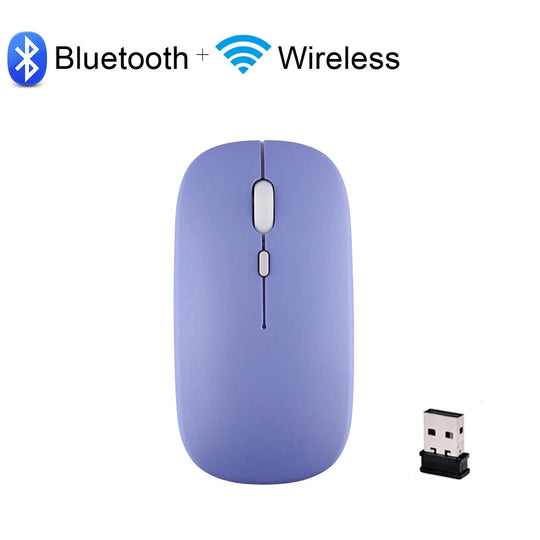 Rechargeable Bluetooth Mouse Wireless Mouse Bluetooth Computer Silent Mause Ergonomic Mini Mouse 2.4Ghz Optical Mice For PC