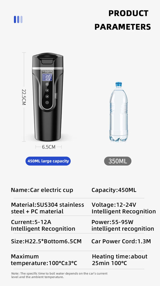 Car Electric Hot Water Mug