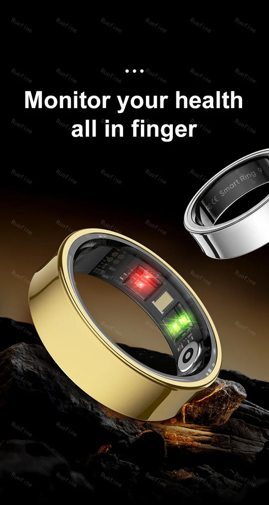 Smart Ring Fitness Tracker - Waterproof Health Monitor
