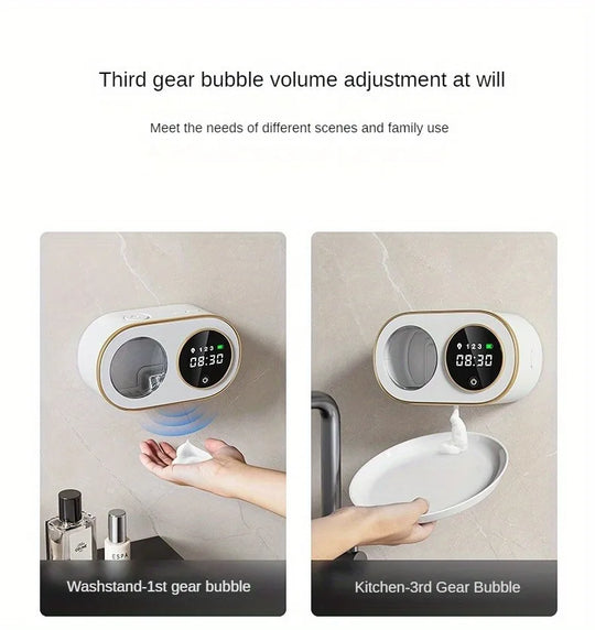 Sarmocare Smart Foaming Soap Dispenser - Touchless, LED Screen, 320ml, 3000mAh, USB-C