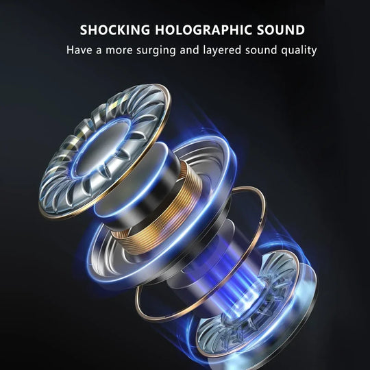 True Wireless Earbuds with Active Noise Cancelling - Bluetooth 5.3 Earphones