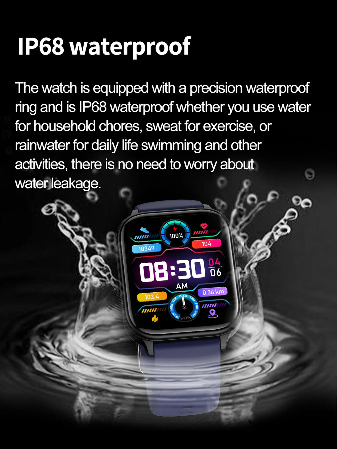 Smart Watch for Women - Heart Rate Health Tracker Menstrual Monitor