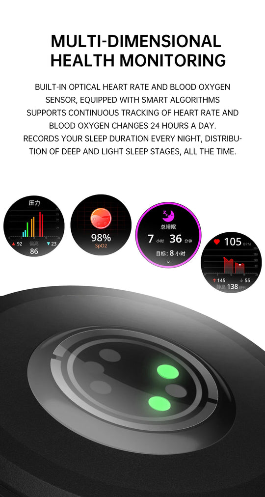 GPS Smartwatch - 1.43" AMOLED AI Sport Fitness Tracker with Bluetooth Call & Compass