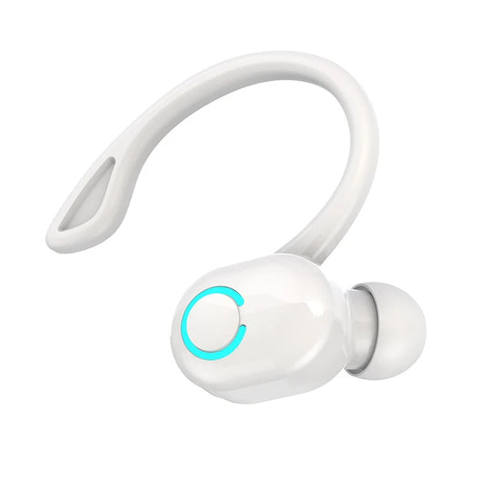 Wireless Bluetooth 5.0 Earphones - Single In-Ear Sports Headset with Mic & ANC