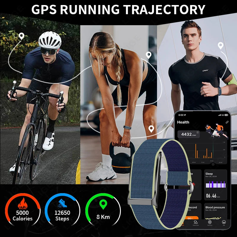 Smart Band Watch - Heart Rate Fitness Tracker Pedometer