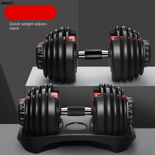 OVOZI Adjustable Dumbbell Men's Dormitory Home Exercise Barbell Kettlebell Exercise Arm Muscle Fitness Equipment Hot New