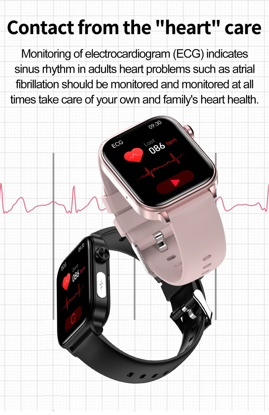 Smart Watch for Women - Heart Rate Health Tracker Menstrual Monitor
