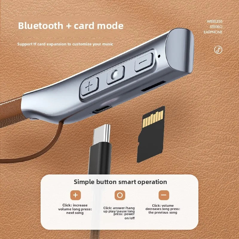 Magnetic Neckband Bluetooth Earphones - Wireless Sport Headset with Mic