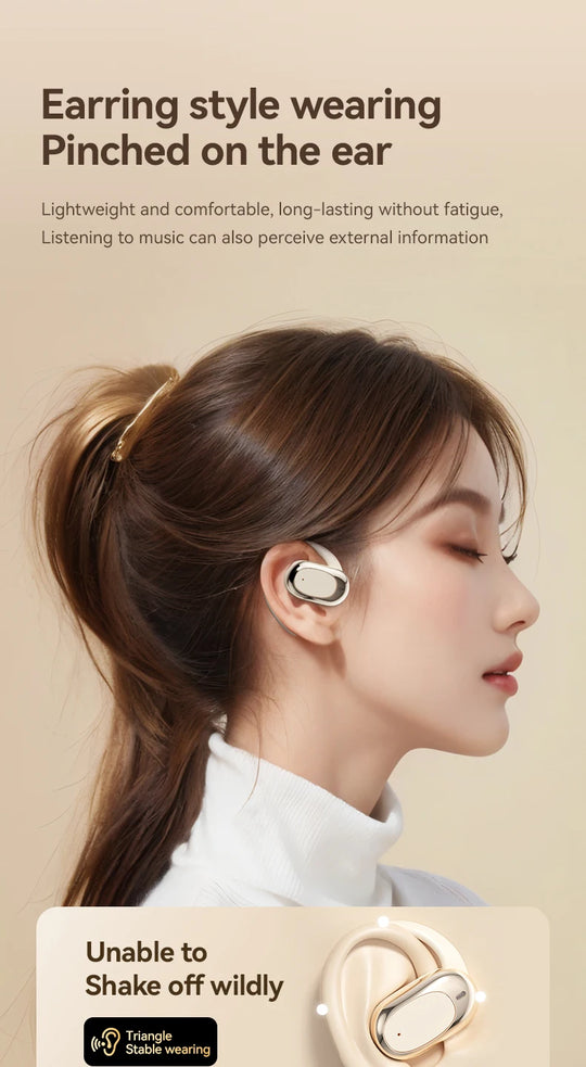 Open-Ear Wireless Earbuds - Bluetooth Low Latency Gaming Sports Headphones