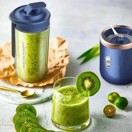 Portable Juicer Cup - 6-Blade Blender Bottle for Smoothies & Fresh Juice