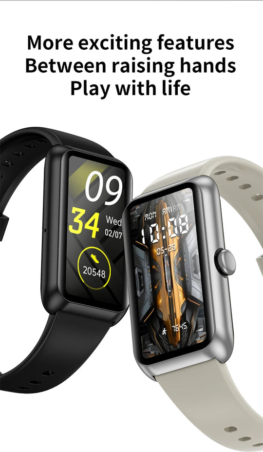 Fitness Tracker with Heart Rate & Sleep Monitor - Waterproof Smart Watch for Women & Men