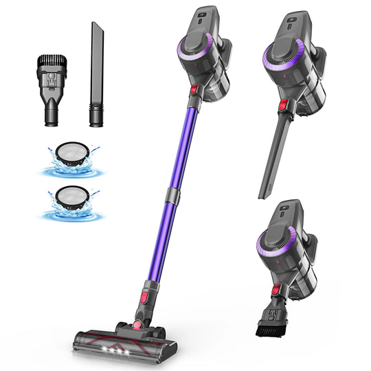 Cordless Vacuum Cleaner - 20KPa Stick & Handheld for Home, Pet Hair & Hard Floors
