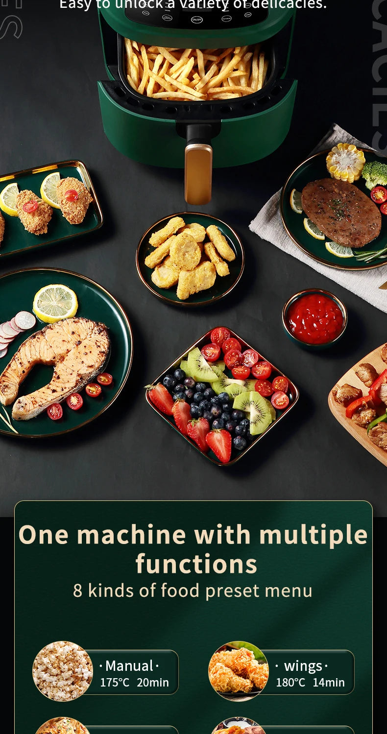 5L Smart Electric Air Fryers