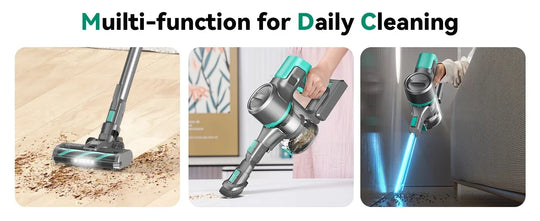 Cordless Vacuum Cleaner - 28KPa 3-Mode Handheld Stick for Home & Carpet